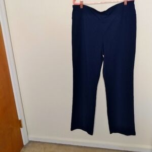 Style & Co Navy Blue Mid Rise Tummy Control Bootcut Ess Yoga Trousers Size XL
